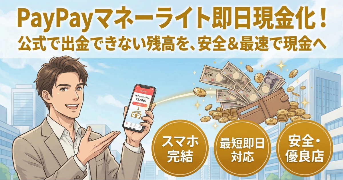 PayPayマネーライト現金化業者